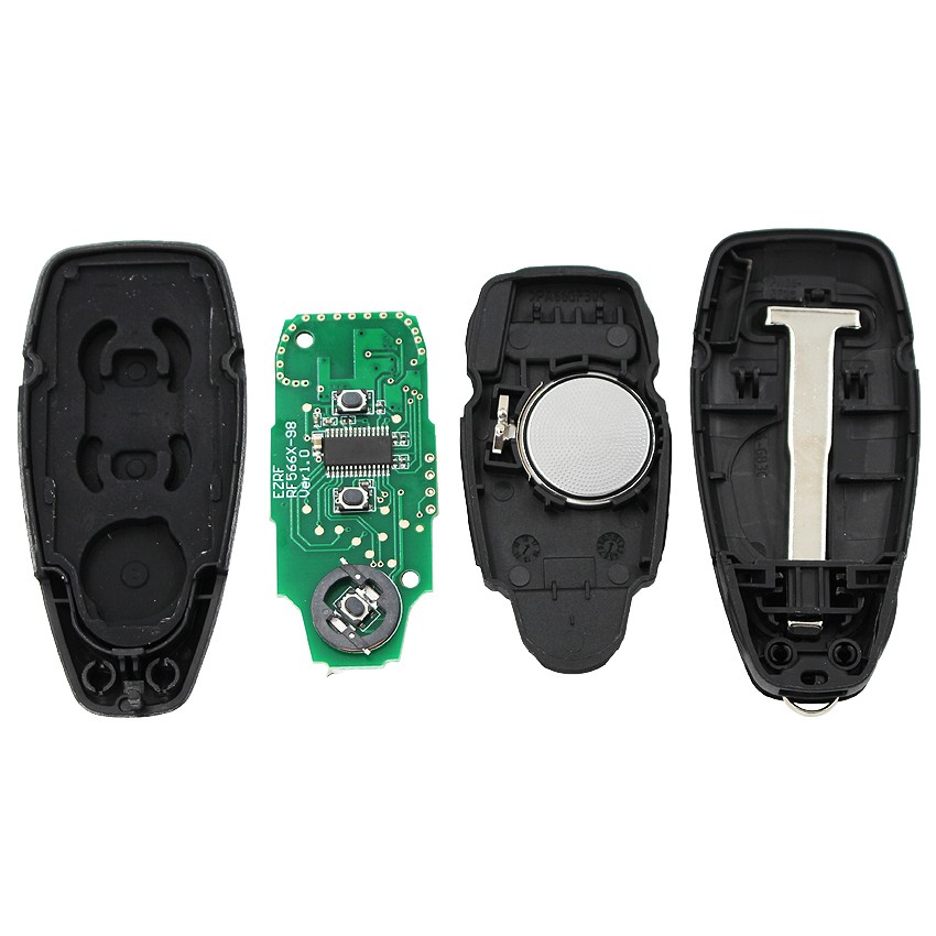 433MHz 433MHz Remote Control 3 Button Complete Smart Starter Key With ID49 Chip For Ford Kuga Fiesta 2016+ With Emergency Key KR5876268