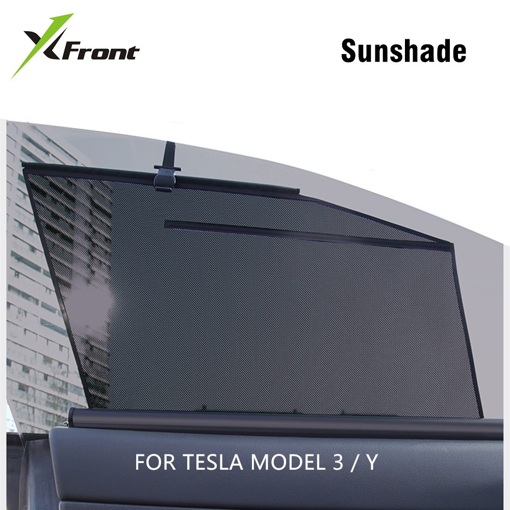 Side Window Sunshade For Tesla Model 3/Y Sunshade Car Curtain Heat Insulation Mesh Sun Visor Summer Protection Accessories