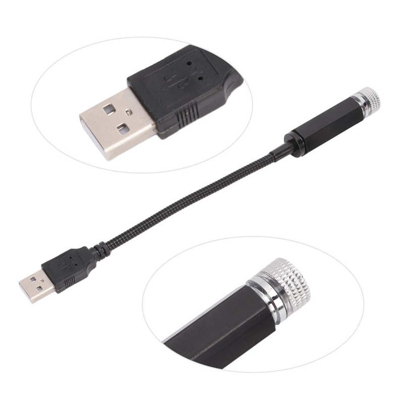 USB ستار ليلة ضوء متعدد وضع السماء العارض جو مصباح لسيارة سقف لغرفة النوم