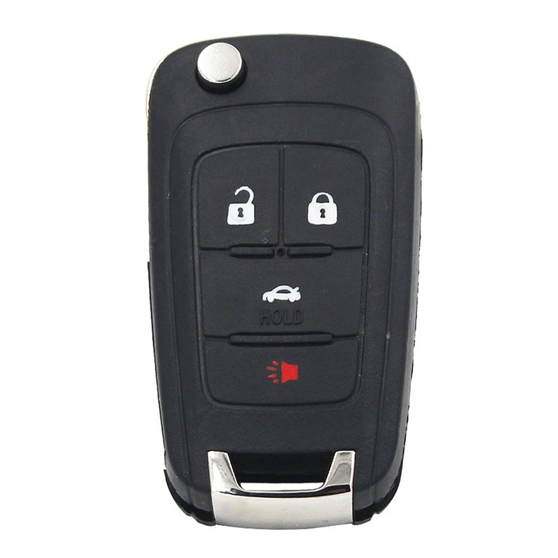 CN014007 Aftermarket For Chevrolet Cruze Equinox Camaro 2011-2014 With 4 Button Flip Remote Folding Key ID46 Chip 434MHz