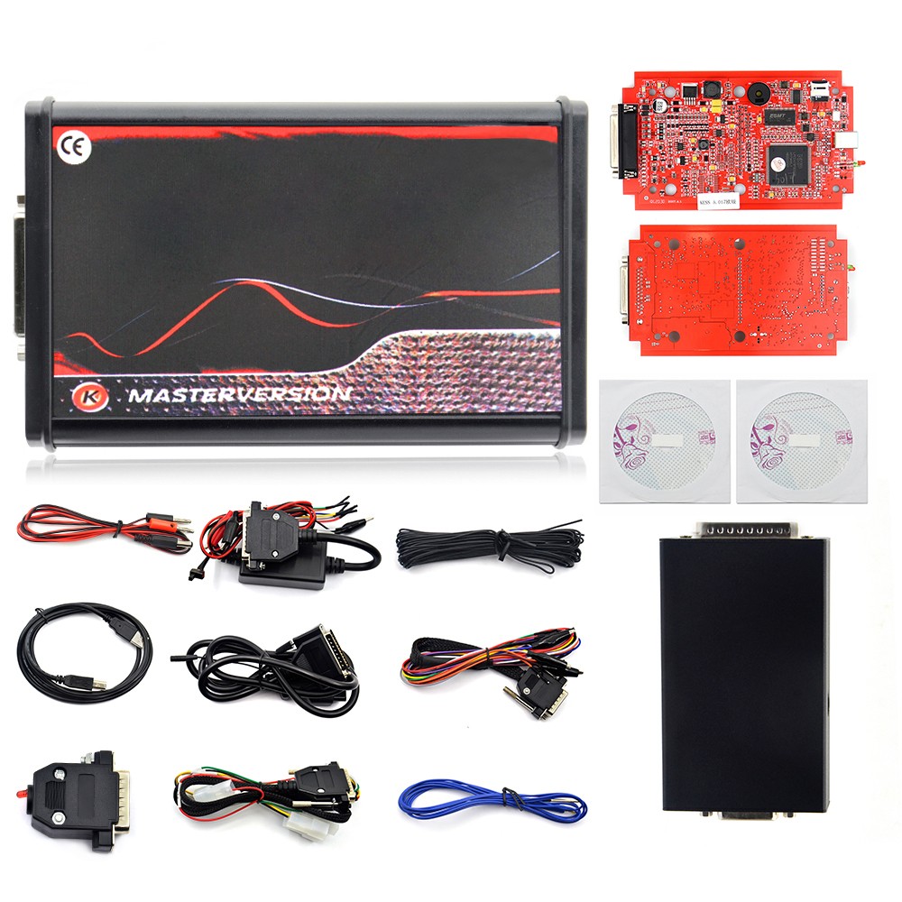 KESS KTAG 2.80 EU RED FOR KTAG V7.020 4 LED 2.25 SW Online For KESS V5.017 K-TAG 7.020 Master For KESS 5.017 OBD2 ECU Tuning