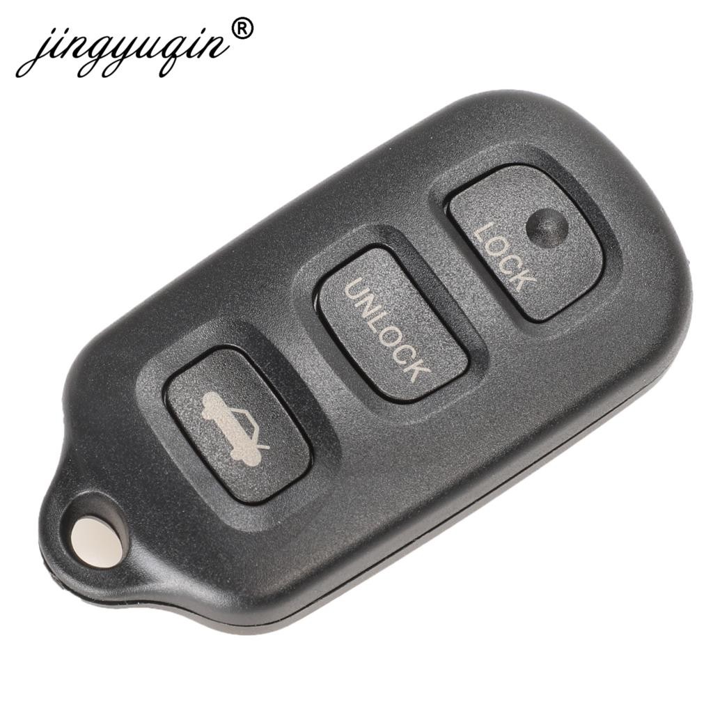 jingyuqin Remote Key Shell Fob 3 Panic Button For Toyota Sequoia 4Runner 4Runner 2003-2008 Keyless Replacement