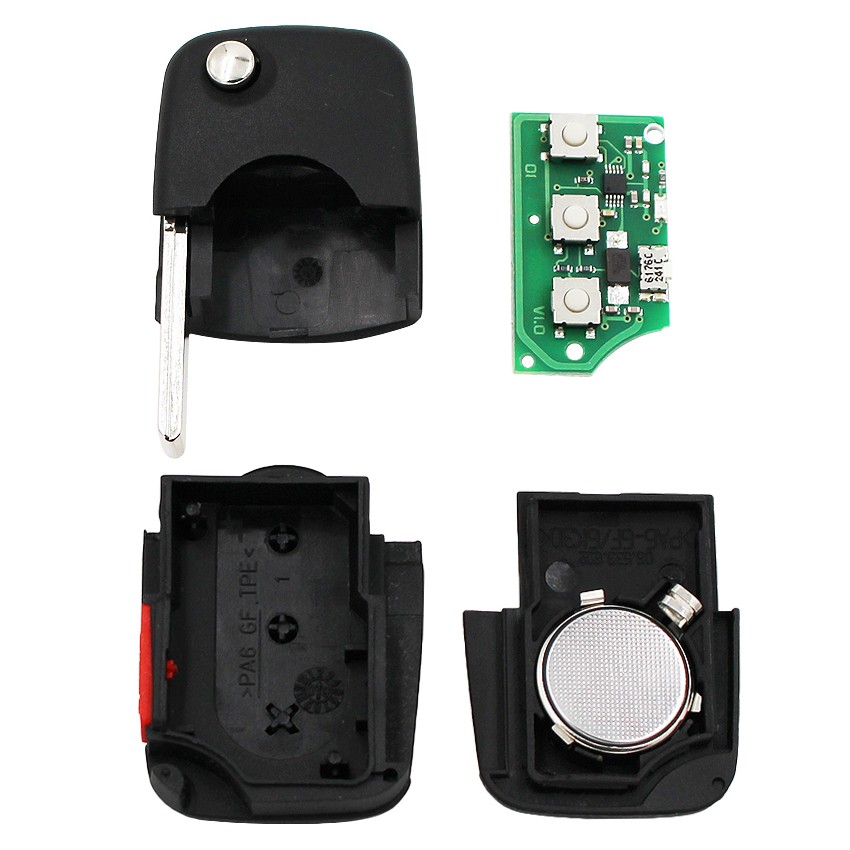 3+1 Buttons 315Mhz With ID48 Chip Flip Remote Key 4D0 837 231M For Audi A6 Quattro S6 TT Quattro 4 Button 4D0837231M HU66 Blade