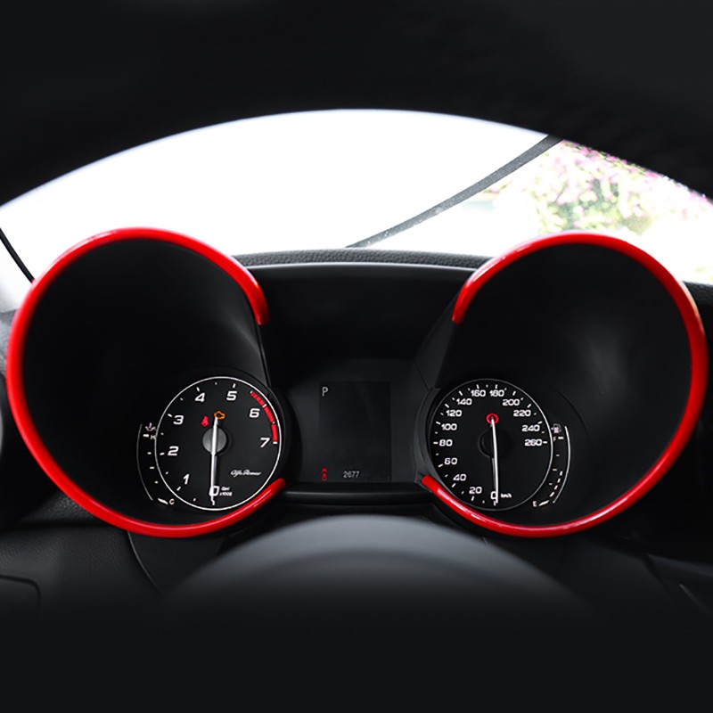 For Alfa Romeo Giulia Car Dashboard Speed ​​Decoration Ring Modification Interior Accessories