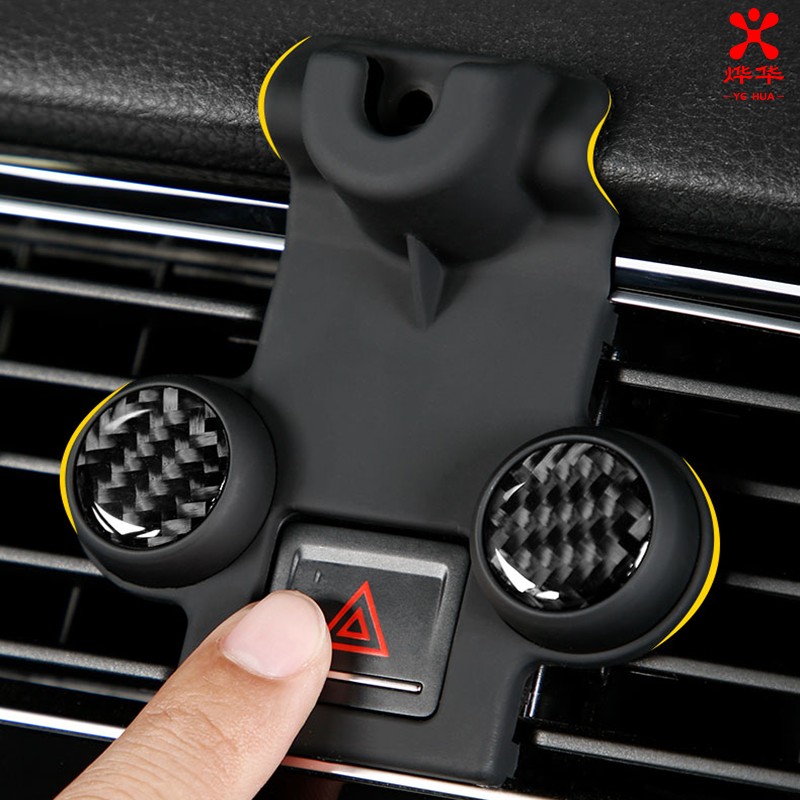 Specialized interior carbon fiber custom aromatherapy phone holder stand for VW Golf 7 7.5 MK7 2013-2019 mobile phone bracket