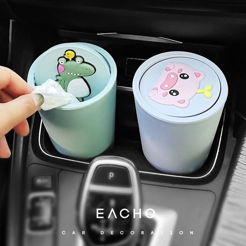 Small Mini Cute Car Trash Can Auto Products Car Accessories Sundries Storage Box Desktop Storage Trash Can Activity Gift