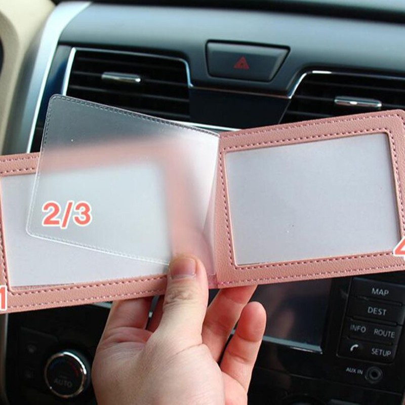 Ultra-thin car driver's license case leather motor car driver's license mini credit card document holder protective cover lady