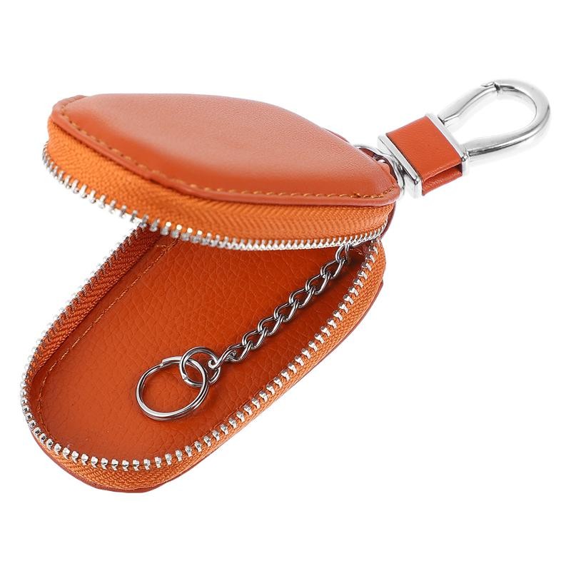 1pc Durable Car Key Bag Fashion Vehicle Key Pouch Portable Car Key Bag Key Cover Key Holder Auto Accessories