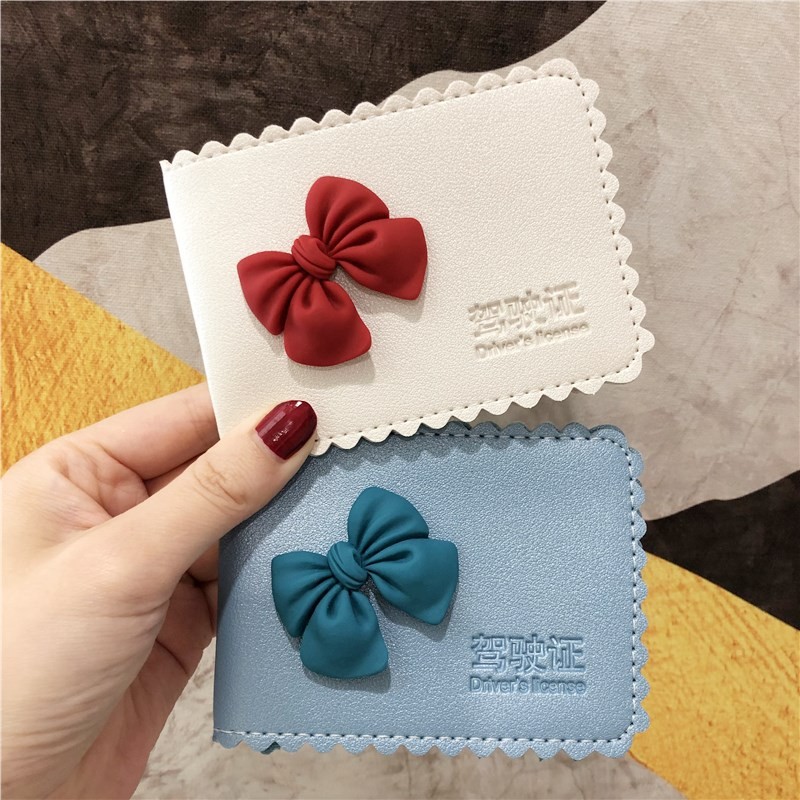 Cute Creative Personalized Driver's License Leather Case Ultra-thin Ladies Wallet Credit Card Holder ID Card Bag Birthday Gift