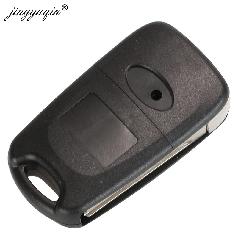 jingyuqin 10pcs/lot Remote Flip Key Shell For Hyundai Avante I30 IX35 Kia K2 K5 Sorento Sportage 3 Button Car Flip Key Cover