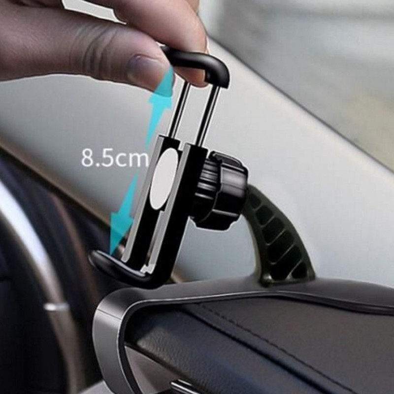 360 Degree Mobile Phone Clip Holder Cell Phone Stand GPS Bracket Stand Phone Kickstand Phone Holder with Full Angle Rotation