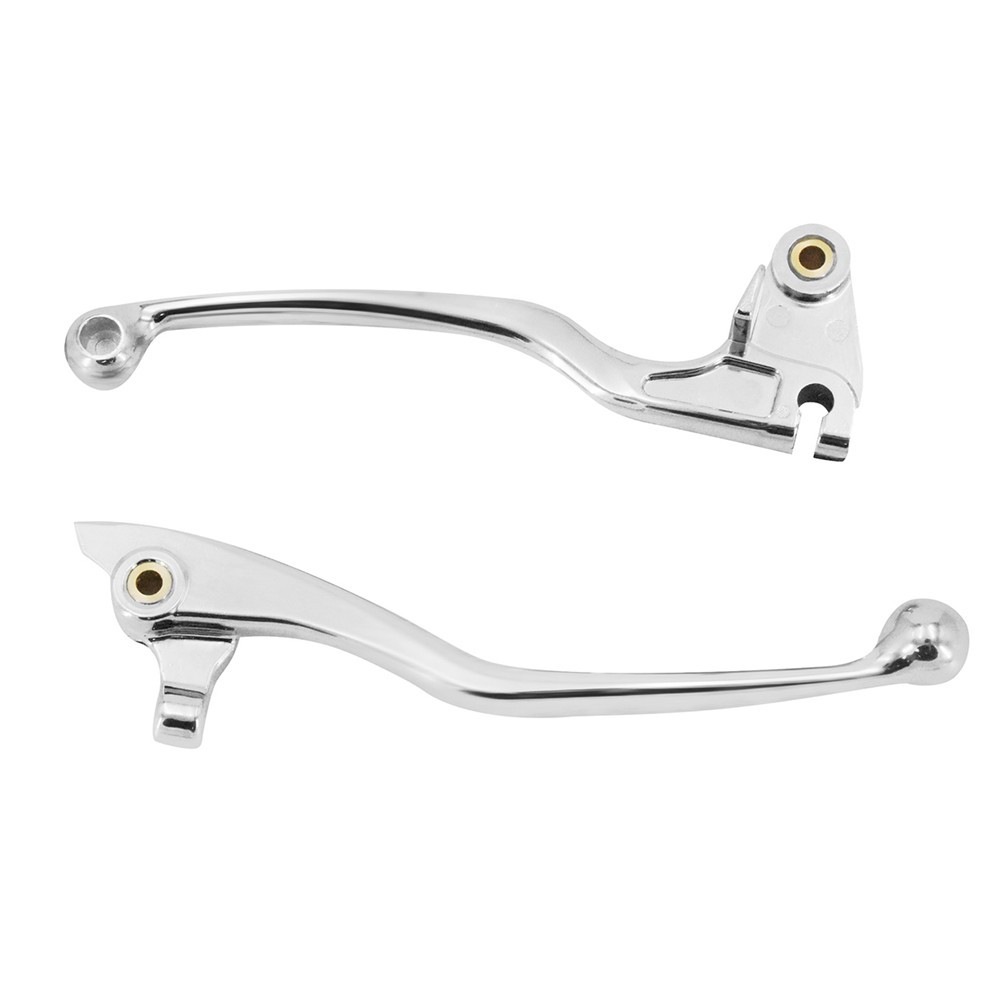 Motorcycle Chrome Brake Hand Clutch Lever Aluminum Left Right Side 2pcs For Yamaha Drag Star XVS400 650