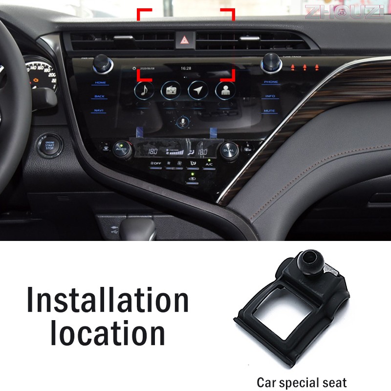 Car Mobile Phone Holder For Toyota Camry 2018 2019 Special Air Vent Mounts Stand GPS Gravity Navigation Bracket Car Accessories