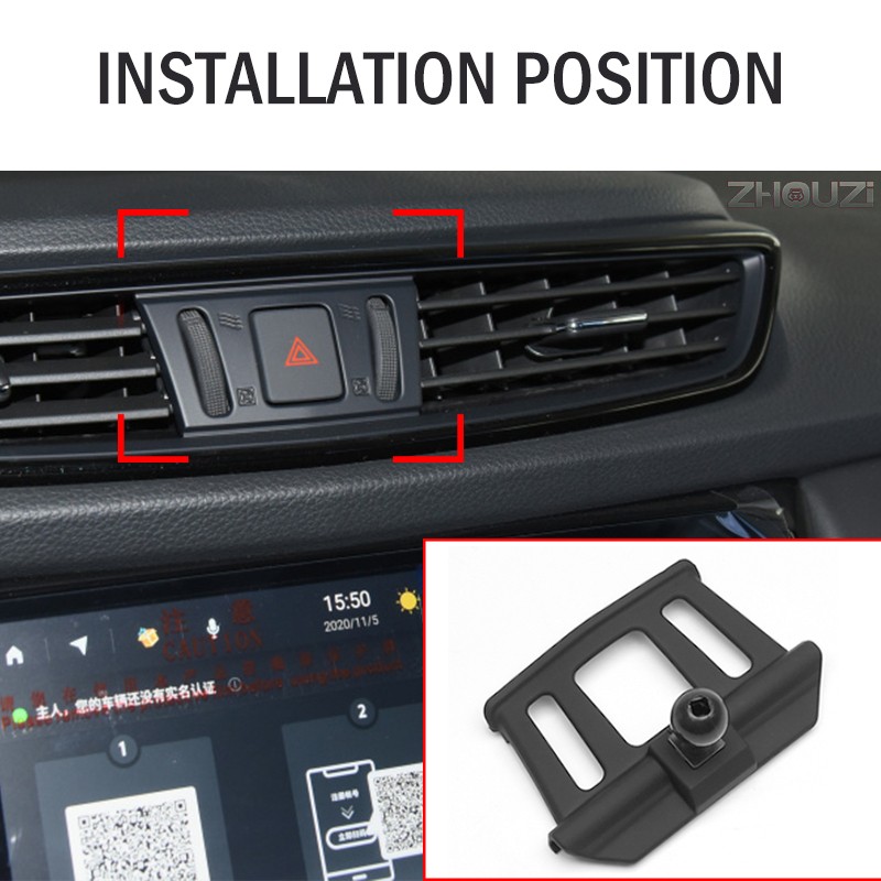 Car Mobile Phone Holder for Nissan X-Trail T32 Qashqai J11 2014-2021Air Vent Stand GPS Gravity Navigation Bracket Accessories