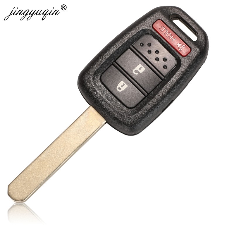 jingyuqin 2/3/4 Buttons Remote Key Shell For Honda Accord CR-V Fit XRV Vesel City Jazz Civic HRV FRV Remote Key Fob Case