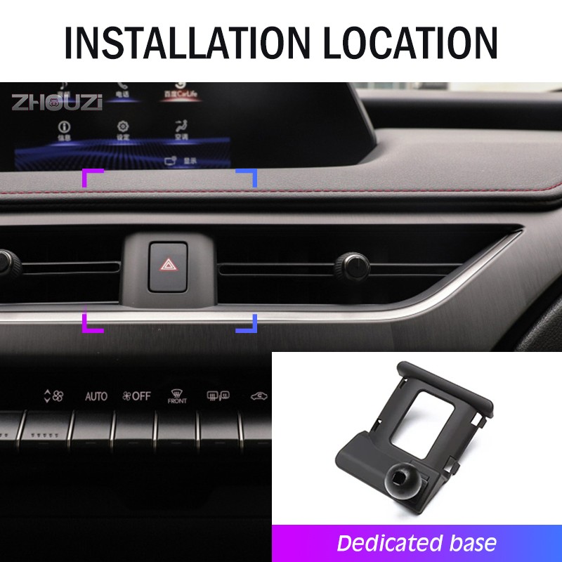 Car Mobile Phone Holder For Lexus UX200 UX250H UX260H UX 2019 2020 Mounts Stand GPS Gravity Navigation Bracket Car Accessories