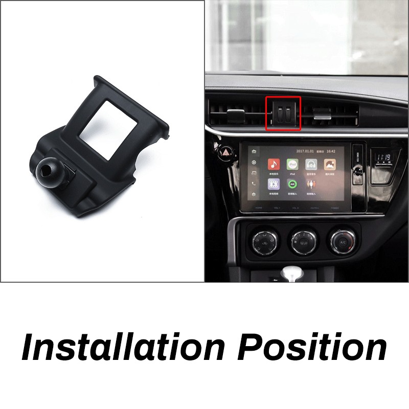 Car Mobile Phone Holder For Toyota Corolla Altis 2017 2018 Gravity GPS Stand Special Mount Air Vent Navigation Outlet Bracket