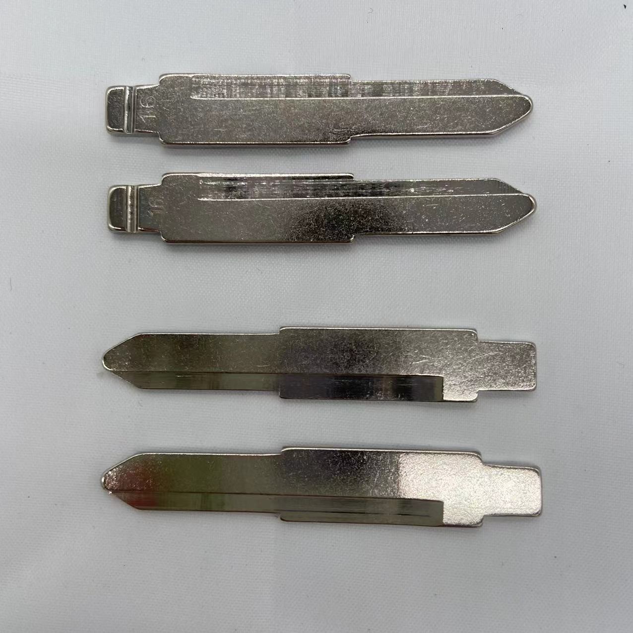 10pcs #16 Metal Blank Uncut Flip KD Remote Key Blade Type For Mitsubishi For Suzuki Alto Car Key Replacement