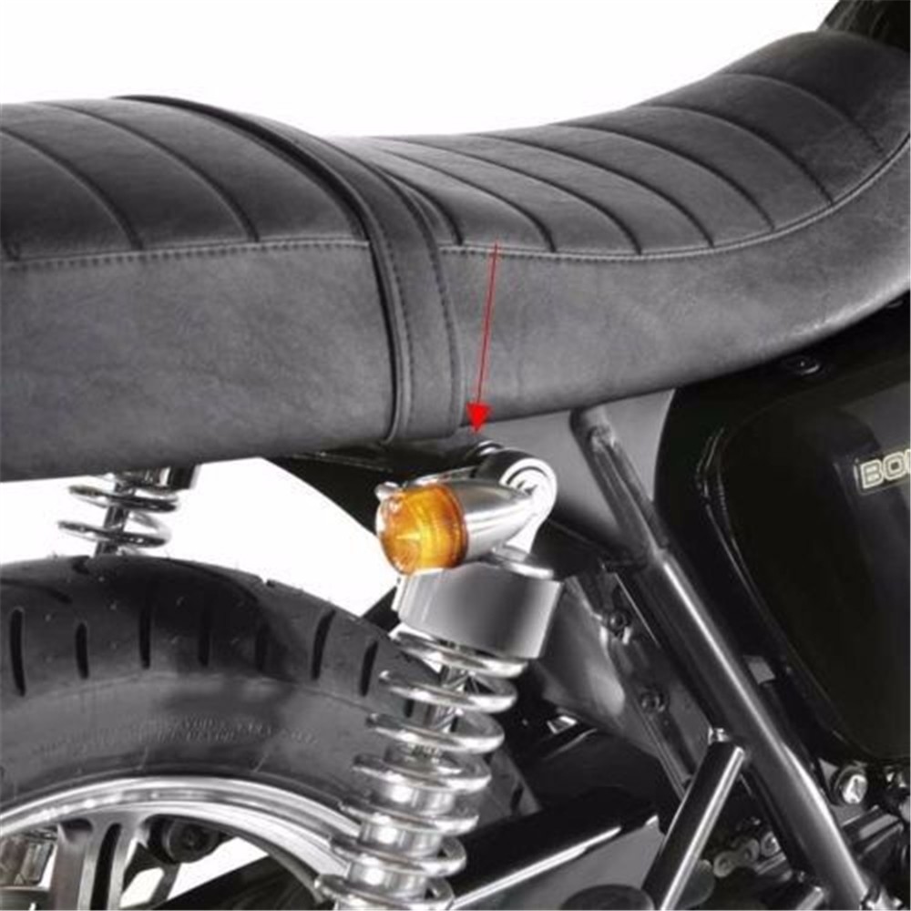 2pcs Universal Motorcycle Turn Signal Lights Brackets Motorbike Indicator Lamps Holder Fork Lamp Mount Clamps Metal Accessories