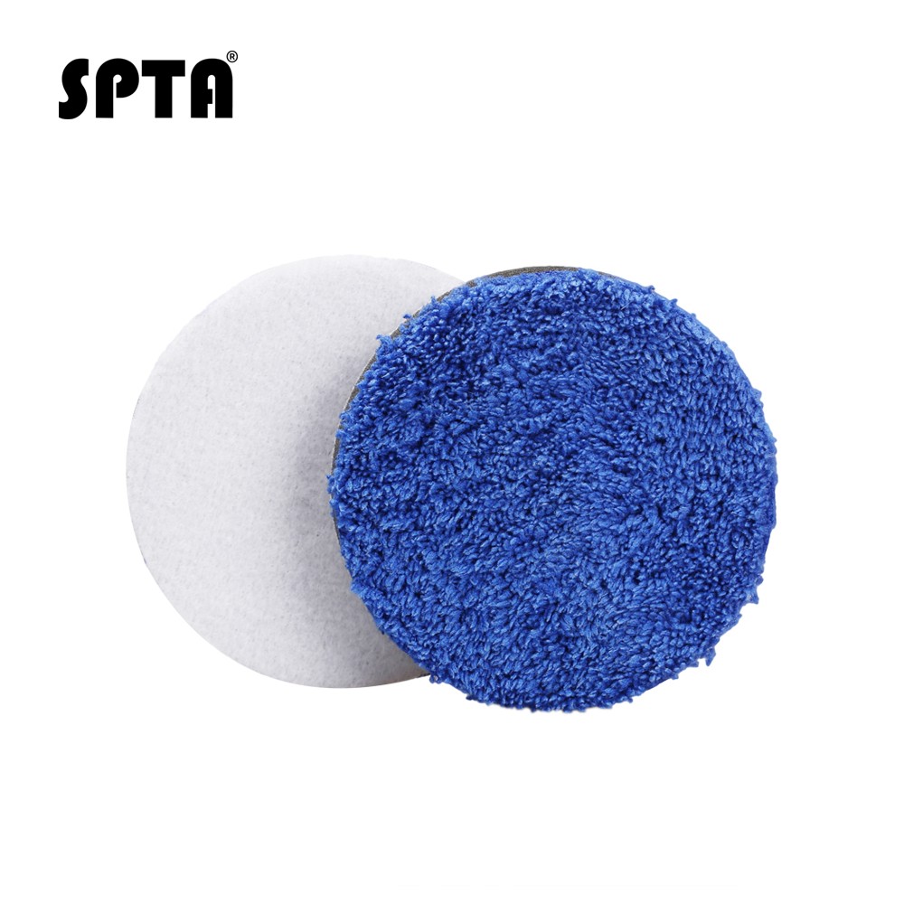 (Single Sale) SPTA 3/4/5/7 Inch Microfiber Polishing Pad Remove Buffer Wax Pads Replacement Buffing Pads for DA/RO Polisher