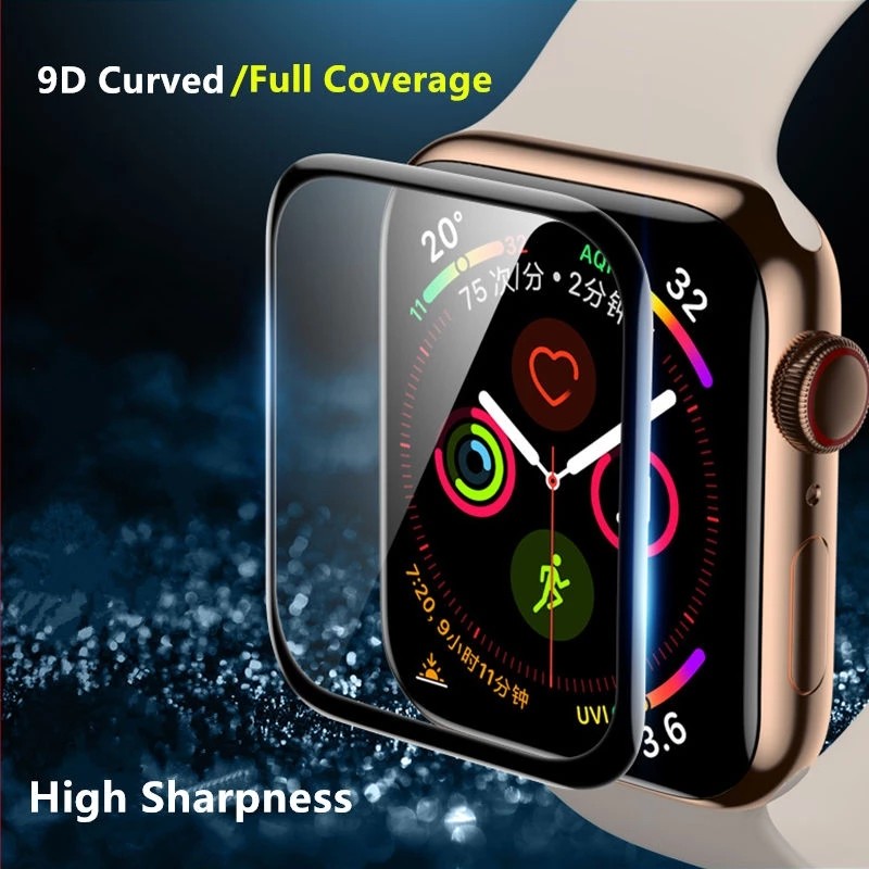 iWatch Screen Protector for Apple Watch Series 3 4 5 6 SE 38mm 40mm 42mm 44mm No Glass Protective Film for Apple Watch 7 41 45mm