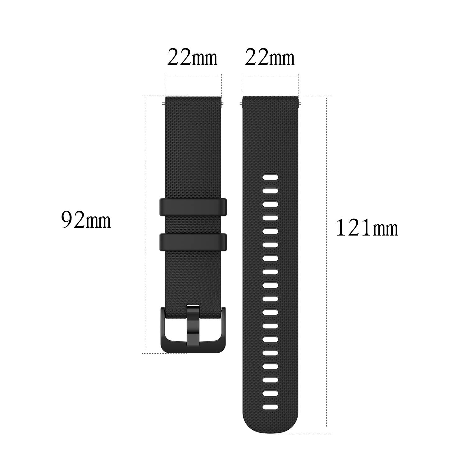 Sports Silicone Band for Garmin Vivoactive4/Garmin Active 22mm Sports Quick Release Band for Women Vivoactive4/Garmin Active