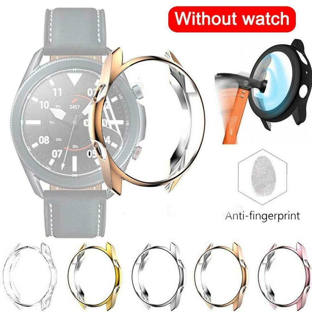 Shockproof Case For Samsung Galaxy Watch 3 45mm 41mm Watch3 Soft TPU Protective Bumper Cases Hollow Watch Frame Accessories