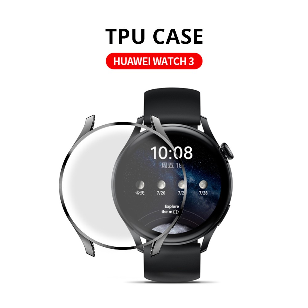 For Huawei 3 Pro Case 48mm Soft Silicone Case For Huawei Watch 3 46mm Ultra Thin TPU Protective Case For Watch 3 Case