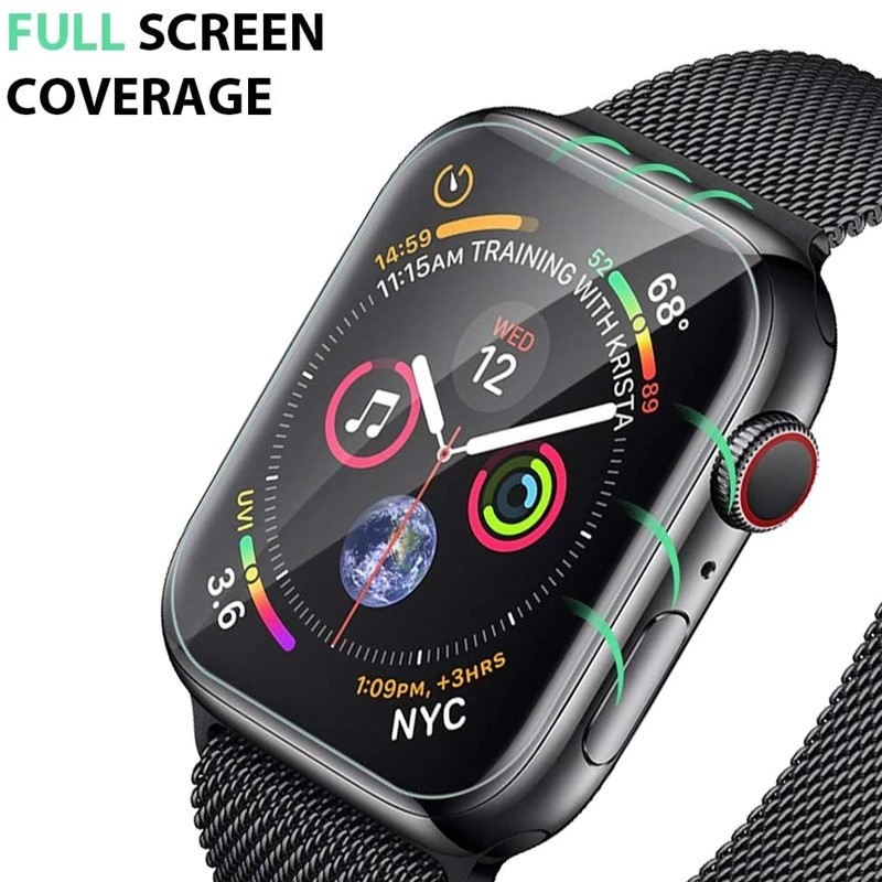 For Apple Watch 7 45mm 41mm Screen Protector For IWatch Series 6 5 4 3 2 1 38mm 42mm 40mm 44mm 1-5pcs Hydrogel Film Not Glass