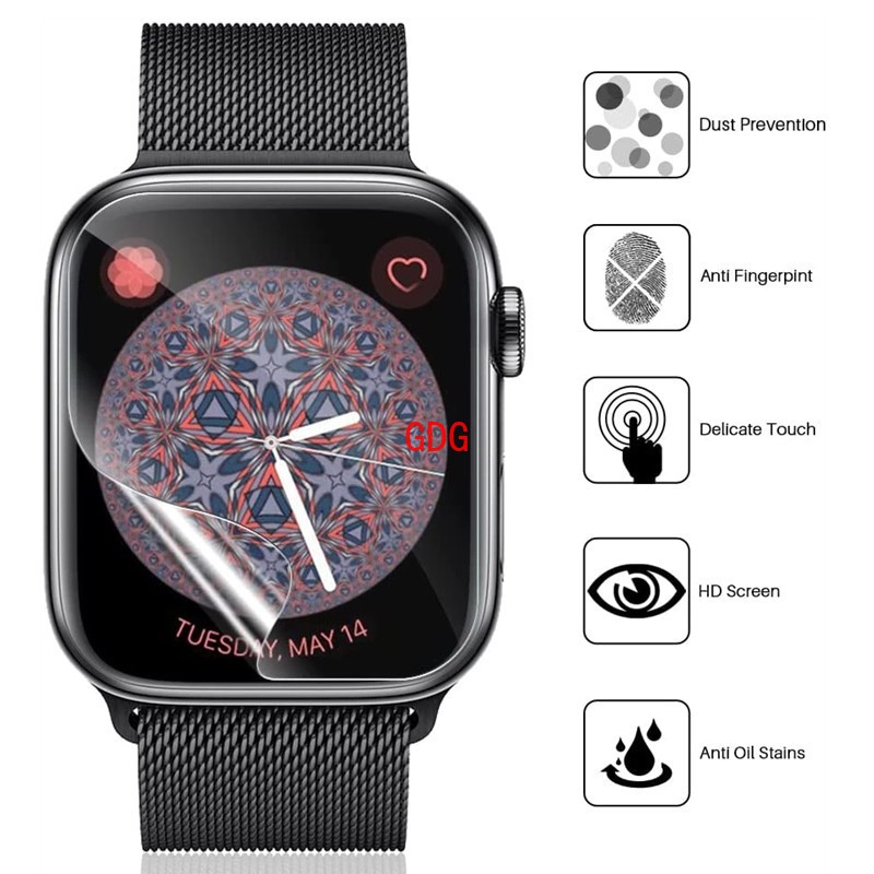 1-4pcs Hydrogel Film for Apple Watch 7 6 SE 5 4 3 2 1 Screen Protector for Apple Watch Series 38mm 42mm 45mm 41mm 40mm 44mm