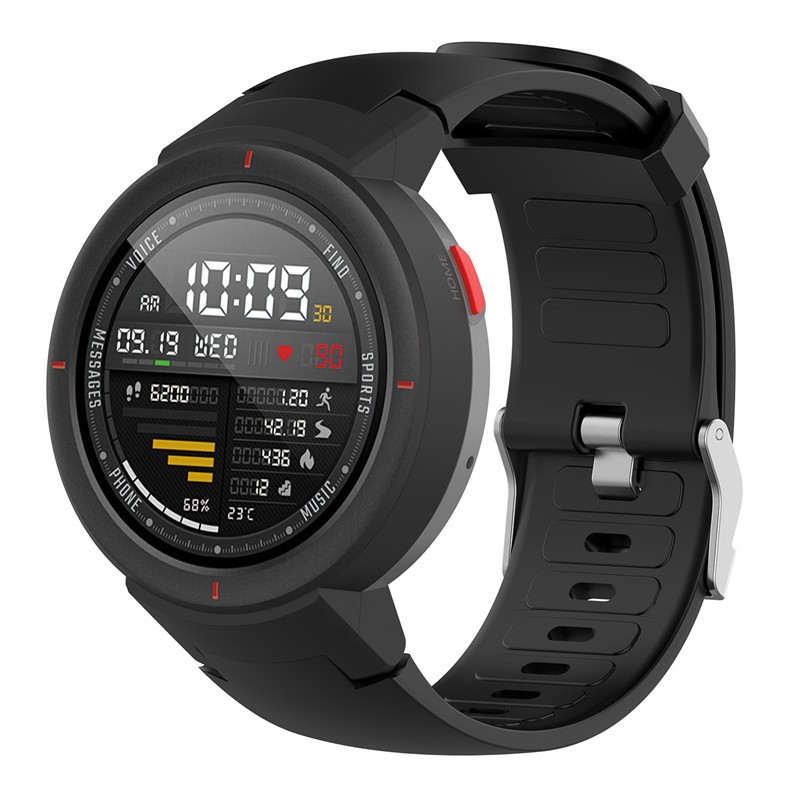 شريط سيليكون ل Amazfit Verge/verge Lite الرياضة سيليكون الفرقة استبدال الفرقة ل Huami Verge/verge لايت الإفراج السريع مشبك