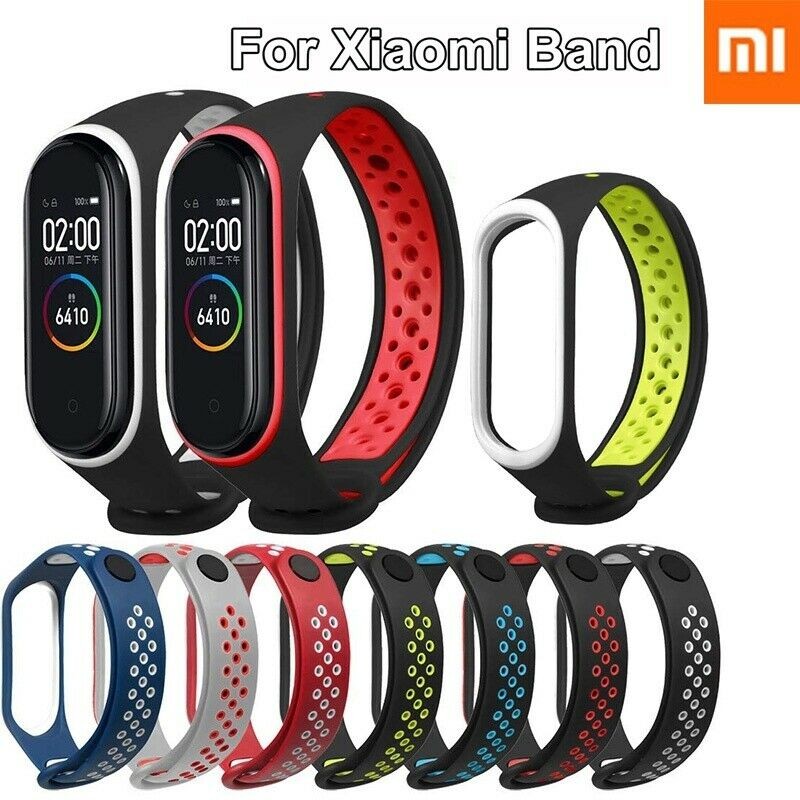 Breathable Strap For Xiaomi Mi Band 4 Silicone Wrist Strap Wristband Bracelet For Xiaomi MiBand 3 4 Miband Replacement Strap