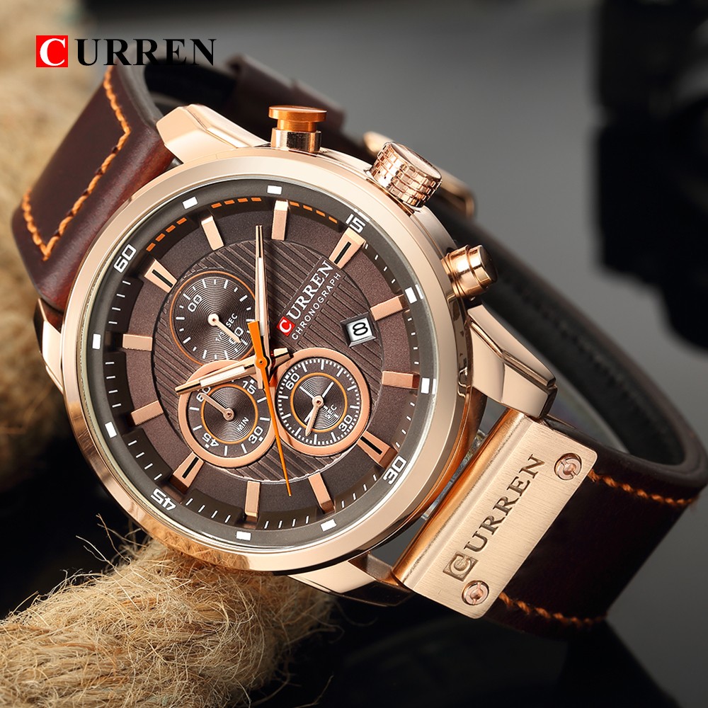 CURREN Fashion Date Quartz Men Watches Luxury Brand Male Chronograph Watch Sport Mens Wrist Watch Hodinky Relogio Masculino