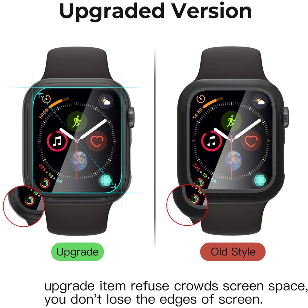 Tempered Glass Screen Protector For Apple Watch Series 6 5 4 3 2 SE 44mm 40mm 42mm 38mm Iwatch 38 40 44mm Film Protection Case