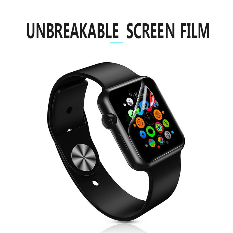 Screen Protector Clear Full Coverage Protective Film for iWatch 6 5 4 40mm 44mm No Tempered Glass for Apple Watch 3 2 38mm 42mm