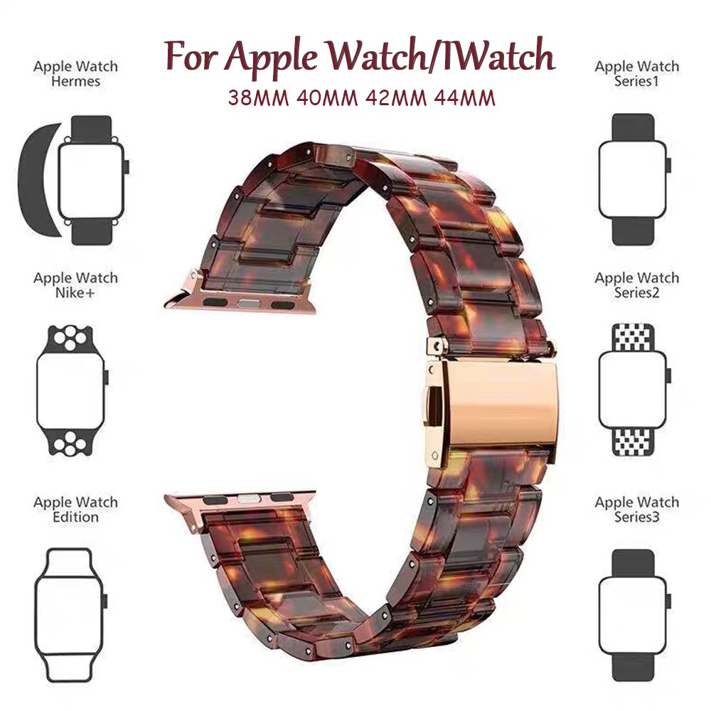 resin transparent strap for apple watch band 44mm 40mm korea woman watchband for iwatch 6 se series 5 4 3 2 42mm 38mm bracelet