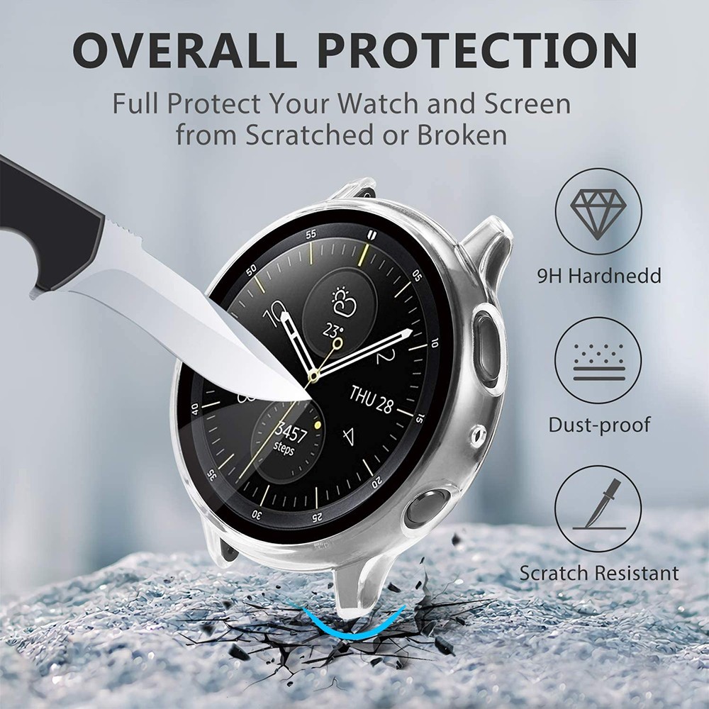 Full Tempered Glass Screen Protector Case For Samsung Galaxy Watch Active 2 40mm 44mm 40 44mm Protect Protective Film