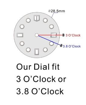 S-Watch Dial Camouflage 3D Pattern Dial Fit NH35/Nh36 Automatic Movement nh35 Dial with s Logo with skx007/skx009