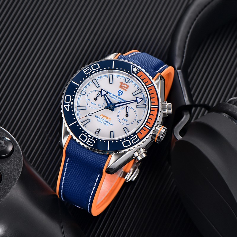 PAGANI New Design Diver Watch Men 10Bar Waterproof Date Watch Sport Watches Top Brand Mens Quartz Wrist Watch Relogio Masculino