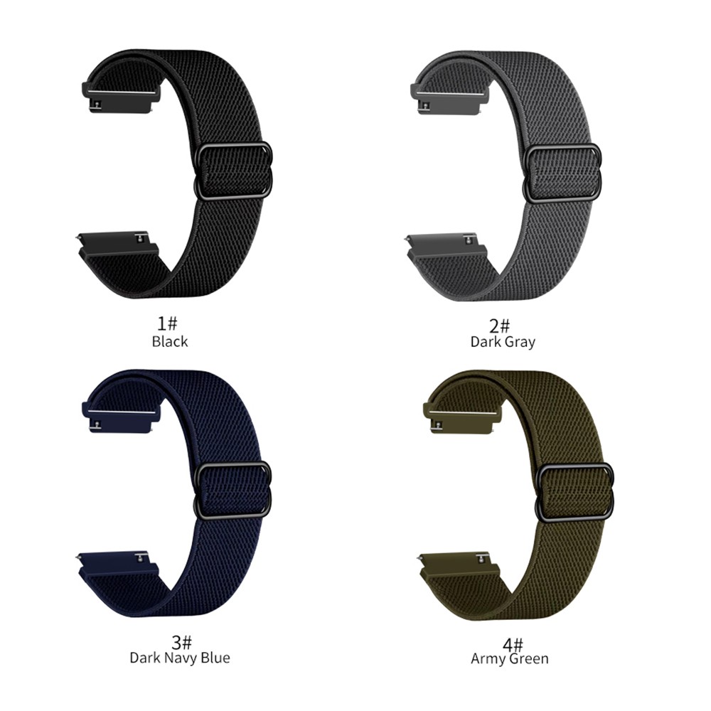 Nylon Solo Loop Strap For Huawei Watch 3 / Watch 3 Pro / GT3 46mm 42mm Band Elastic Fabric For Huawei Watch 3 GT2 Pro Watches