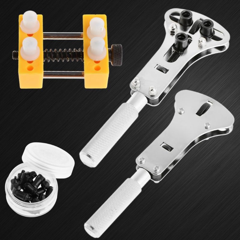 1 Set Repair Tools Mount Watch Opener Back Cover Lid Opening 3 Claws Base Kit Professional Clock For Jeweler Watches