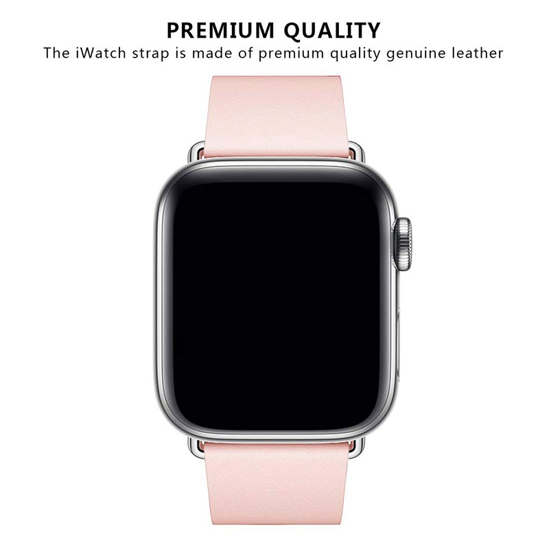 Modern Style Leather Loop Strap for Apple Watch Series 7 6 5 4 3 2 Bands Bracelet for IWatch 38/40/42/44mm Watches Accessories