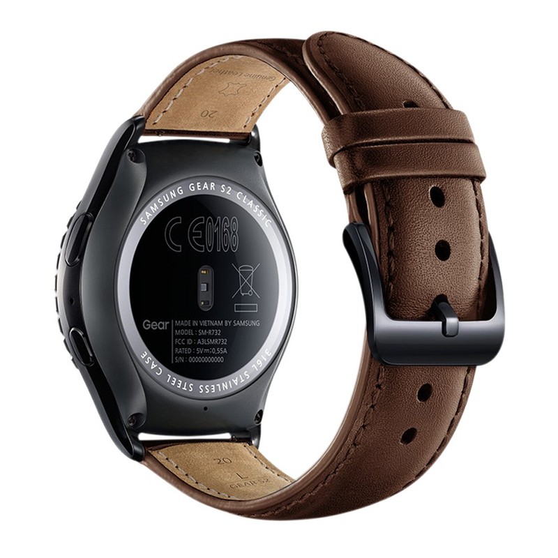 22mm/20mm leather strap for Samsung Gear S2 Classic S3 Frontier Galaxy 46mm/42mm band Huawei watch gt 2 amazfit bip bracelet