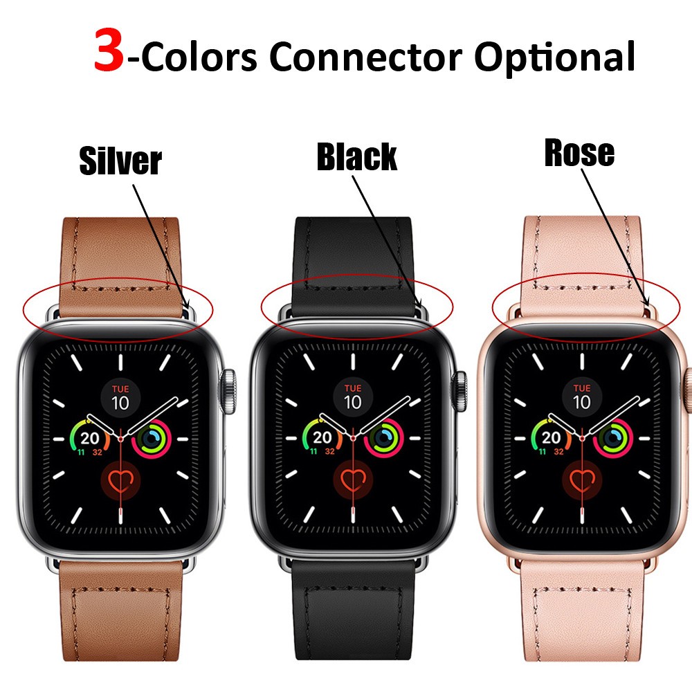 leather strap for apple watch band 44mm/40mm 42mm/38mm pulseira watchband smart watch strap iwatch bracelet apple watch 5 4 3 se 6