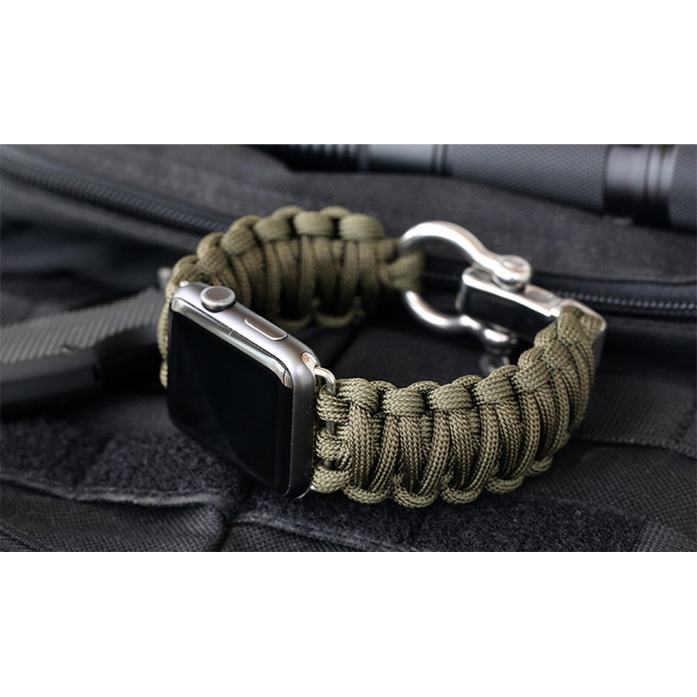 strap for apple watch 44mm 40mm iwatch smart watch strap 42mm 38mm survival rope metal bolt bracelet clasp apple watch series 6 se 5 4 3 2 1