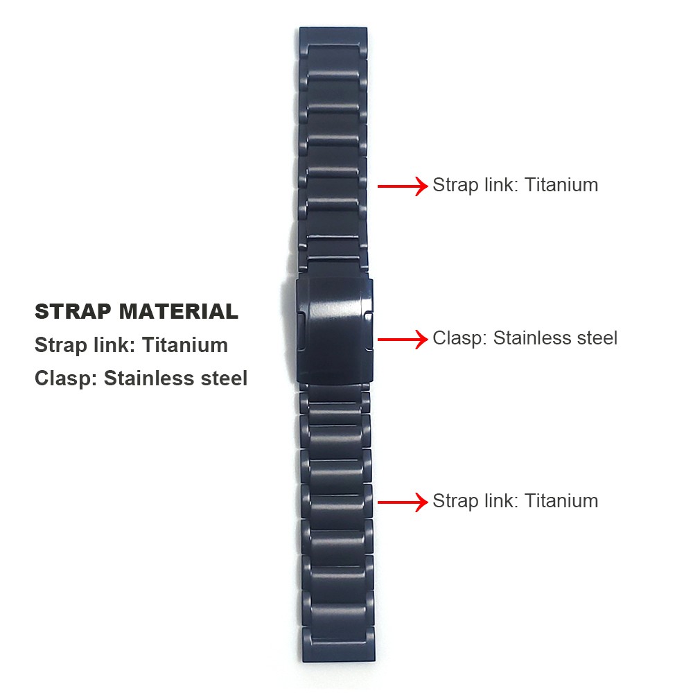 Titanium Steel Clasp Strap for Huawei Watch 3 Band GT 2 Pro GT2 Watches for Honor MagicWatch2 46mm GS Pro Bracelet Wristband