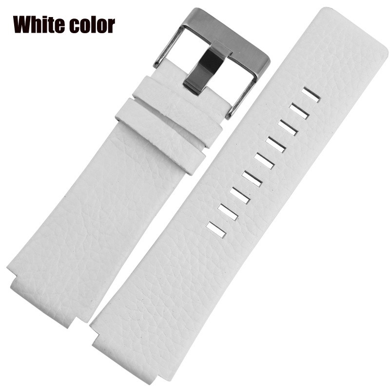 Leather Watchband for Diesel DZ1089 DZ1123 DZ1132 Replacement Watch Strap Convex Mouth Strap 28mm 30mm