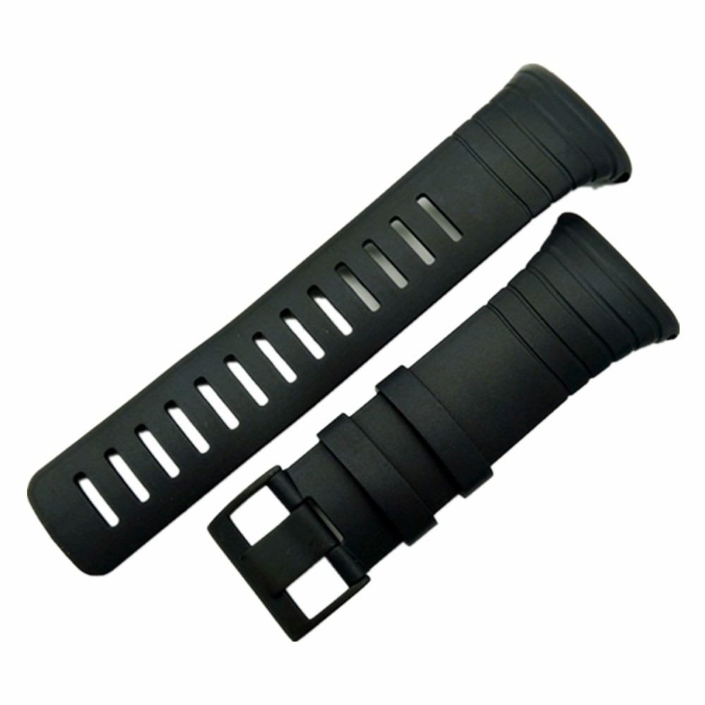 new! Men's Watches for Sunto Core 100% Fit Original Standard Strap All Black Watch Band/Strap Clasp Screw Tool