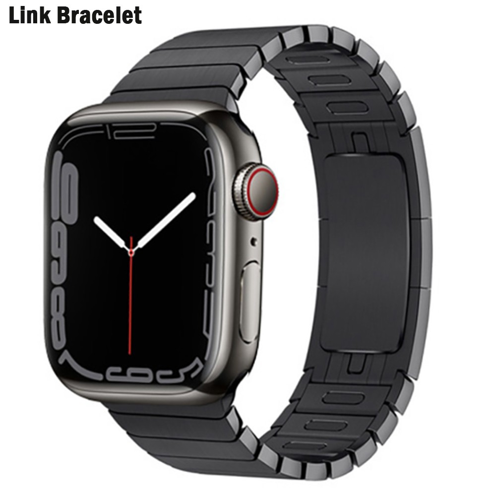 Connect Bracelet For Apple Watch Band 44mm/40mm 45mm 41mm Korea 38/42mm 316L Buckle Stainless Steel Strap iwatch serie 7 4 3 5 SE 6 Strap