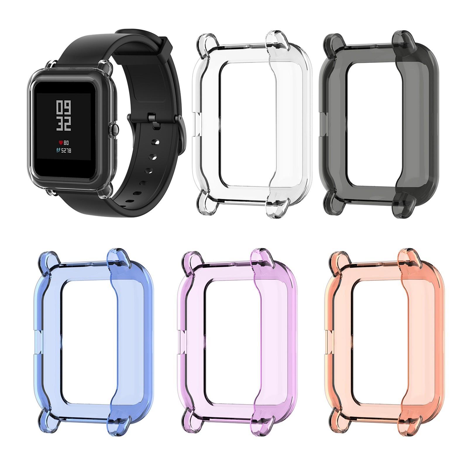 Watch Screen Protector For Amazfit GTS2 Mini Watch Screen Soft Clear TPU Protection Silicone Case Cover Protectors